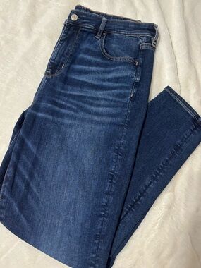 American Eagle Dark Blue Women’s Skinny Jeans - Size 16
